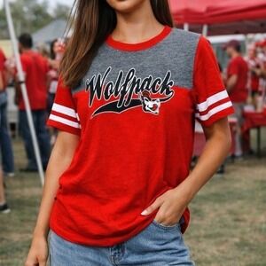 V2 Adidas NC State Shirt Top Originals Women's Vintage Style Small Wolfpack